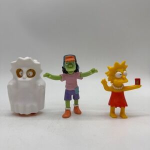 The Simpsons Burger King Otto Lisa Fast Food Toy Figures